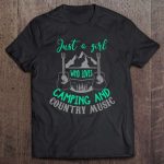 Country Camping Funny Country Music Camper Quote T Shirt