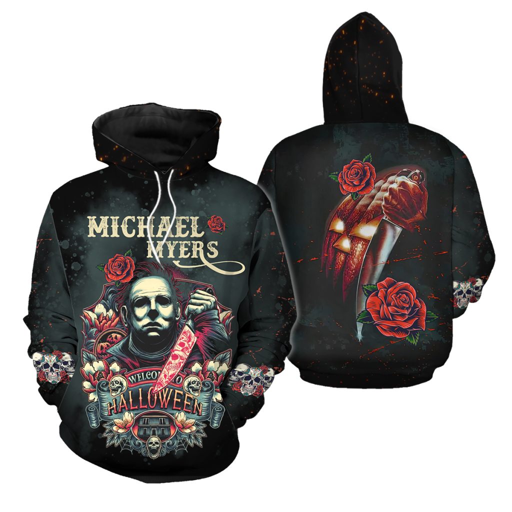 Tee Kiki Pennywise - Maglietta da Uomo Halloween Michael Horror