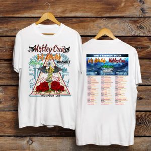 The Stadium Tour Motley Crue Def Leppard Poison Joan Jett & the Blackhearts T-Shirt The Stadium Tour 2022