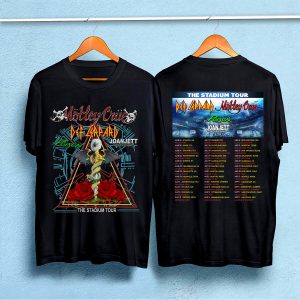 The Stadium Tour Motley Crue Def Leppard Poison Joan Jett & the Blackhearts T-Shirt The Stadium Tour 2022