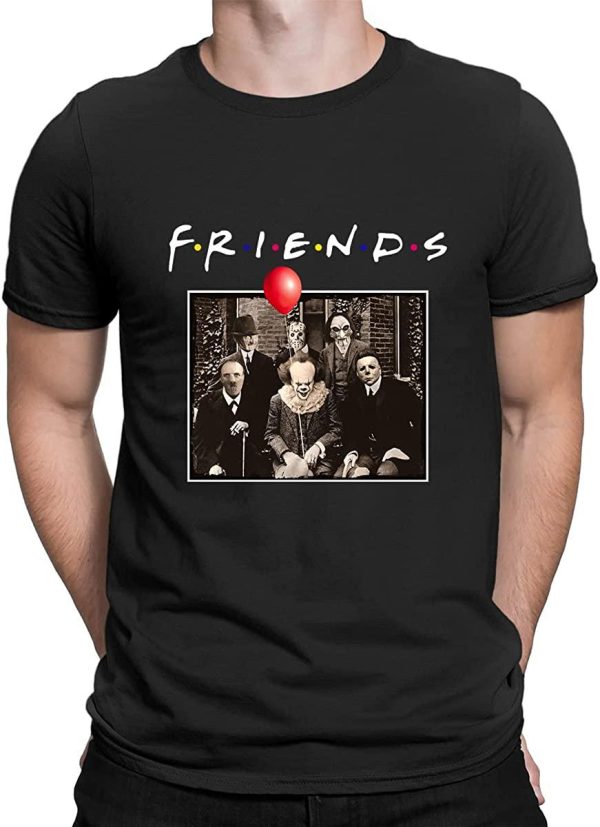 Friends Pennywise Michael Myers Halloween IT The Movie T-Shirt