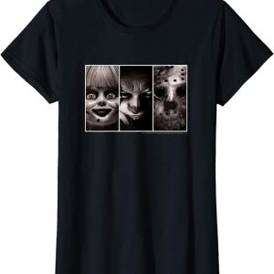 IT Annabelle Pennywise Jason Frames Halloween Horror Movie T-Shirt