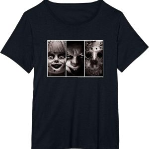 IT Annabelle Pennywise Jason Frames Halloween Horror Movie T Shirt 4