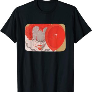IT Chapter 2 Pennywise &amp; Balloon Halloween Horror Movie T-Shirt