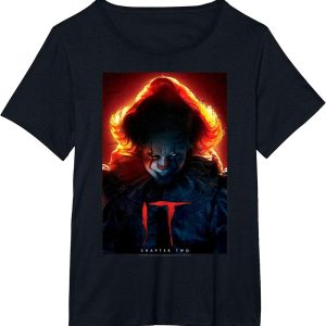 IT Chapter Two Pennywise Glow Poster Halloween Horror Movie T-Shirt