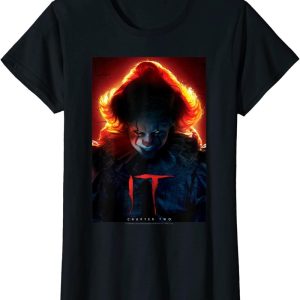 IT Chapter Two Pennywise Glow Poster Halloween Horror Movie T Shirt 3
