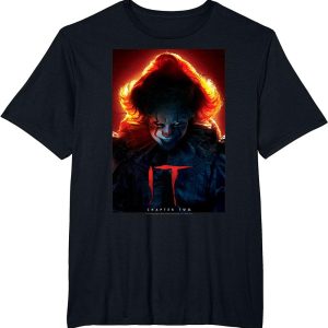 IT Chapter Two Pennywise Glow Poster Halloween Horror Movie T Shirt 4