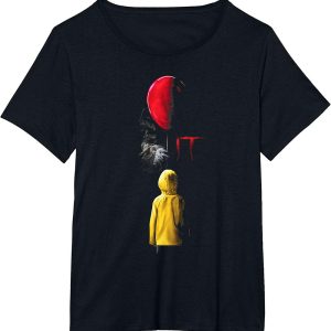 IT Pennywise Red Balloon Halloween Horror Movie T Shirt 2