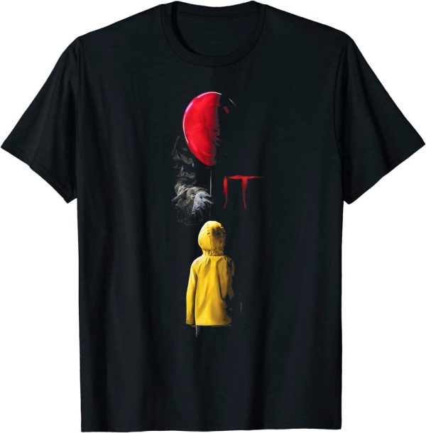 IT Pennywise Red Balloon Halloween Horror Movie T-Shirt
