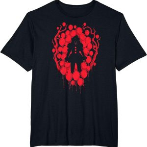 IT Pennywise Red Balloon Mirage Halloween Horror Movie T Shirt 2