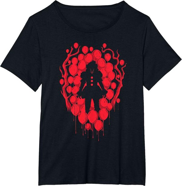 IT Pennywise Red Balloon Mirage Halloween Horror Movie T-Shirt