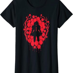 IT Pennywise Red Balloon Mirage Halloween Horror Movie T Shirt 4
