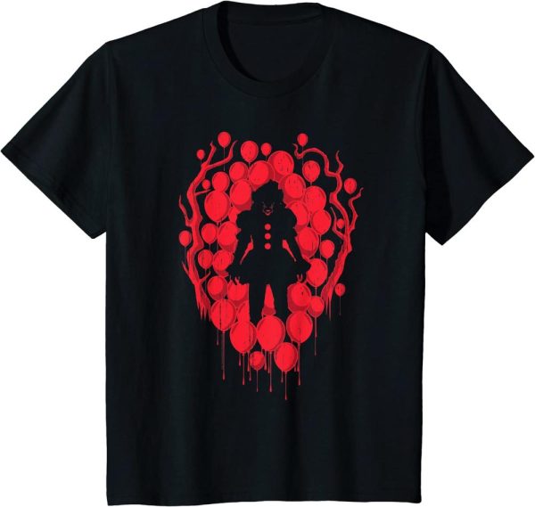 IT Pennywise Red Balloon Mirage Halloween Horror Movie T-Shirt