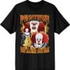 IT Pennywise T-Shirt 1990s Flames They All Float Down Here