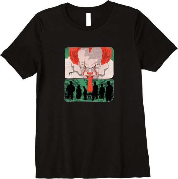 IT Pennywise T-Shirt IT Chapter 2 Pennywise & Group Movie