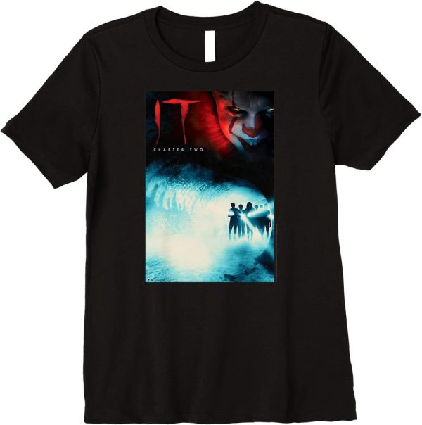 IT Pennywise T-Shirt IT Chapter 2 Sewer Poster Movie T-Shirt