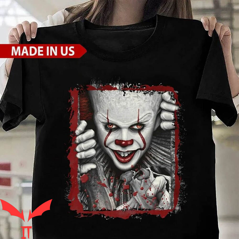 IT Pennywise T-Shirt Pennywise Classic Scared Horror Movie