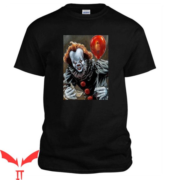 IT Pennywise T-Shirt Pennywise Red Balloon Graphic Shirt