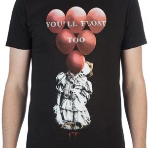 IT Pennywise T-Shirt Pennywise Red Balloons IT The Movie