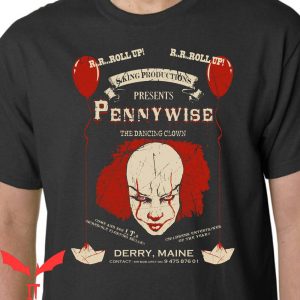 IT Pennywise T-Shirt Roll Up The Dancing Clown IT The Movie