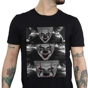IT Pennywise T-shirt Pennywise Photo Close-Up IT Chapter 2