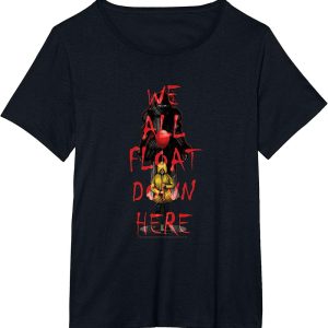 IT Pennywise We All Float Down Here Halloween Horror Movie T Shirt 2