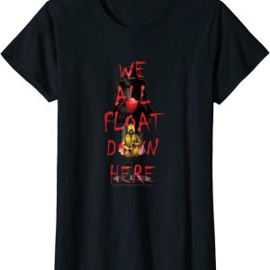 IT Pennywise We All Float Down Here Halloween Horror Movie T Shirt 4