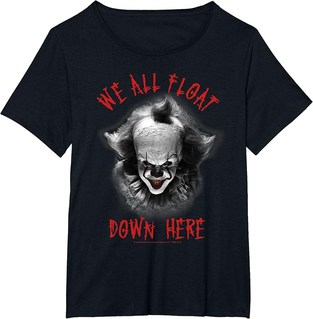 IT Pennywise We All Float Down Here Horror Movie T-Shirt