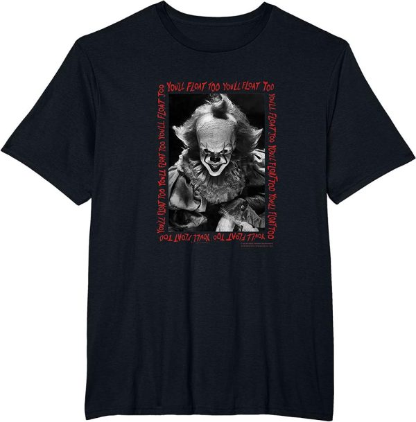 IT Pennywise You’ll Float Too Frame Halloween Horror Movie T-Shirt