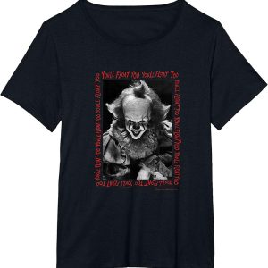 IT Pennywise Youll Float Too Frame Halloween Horror Movie T Shirt 2