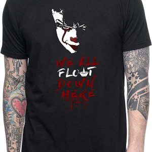 IT The Movie T-Shirt Pennywise We All Float Down Here Shirt