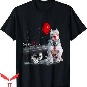 IT The Movie T-Shirt Pit Bull Clown Circus Oh It Halloween
