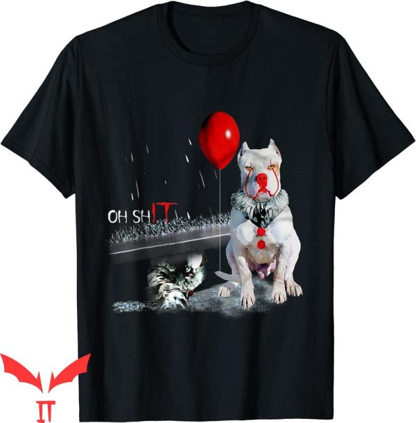 IT The Movie T-Shirt Pit Bull Clown Circus Oh It Halloween