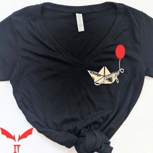 IT The Movie T-Shirt Ss Georgie White Boat Red Balloon Shirt