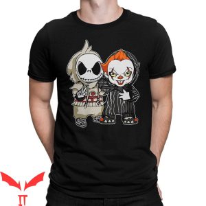 Jack Skellington With Pennywise T Shirt Halloween Horror 1