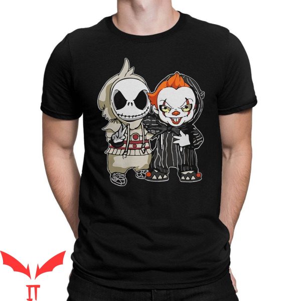 Jack Skellington With Pennywise T-Shirt Halloween Horror
