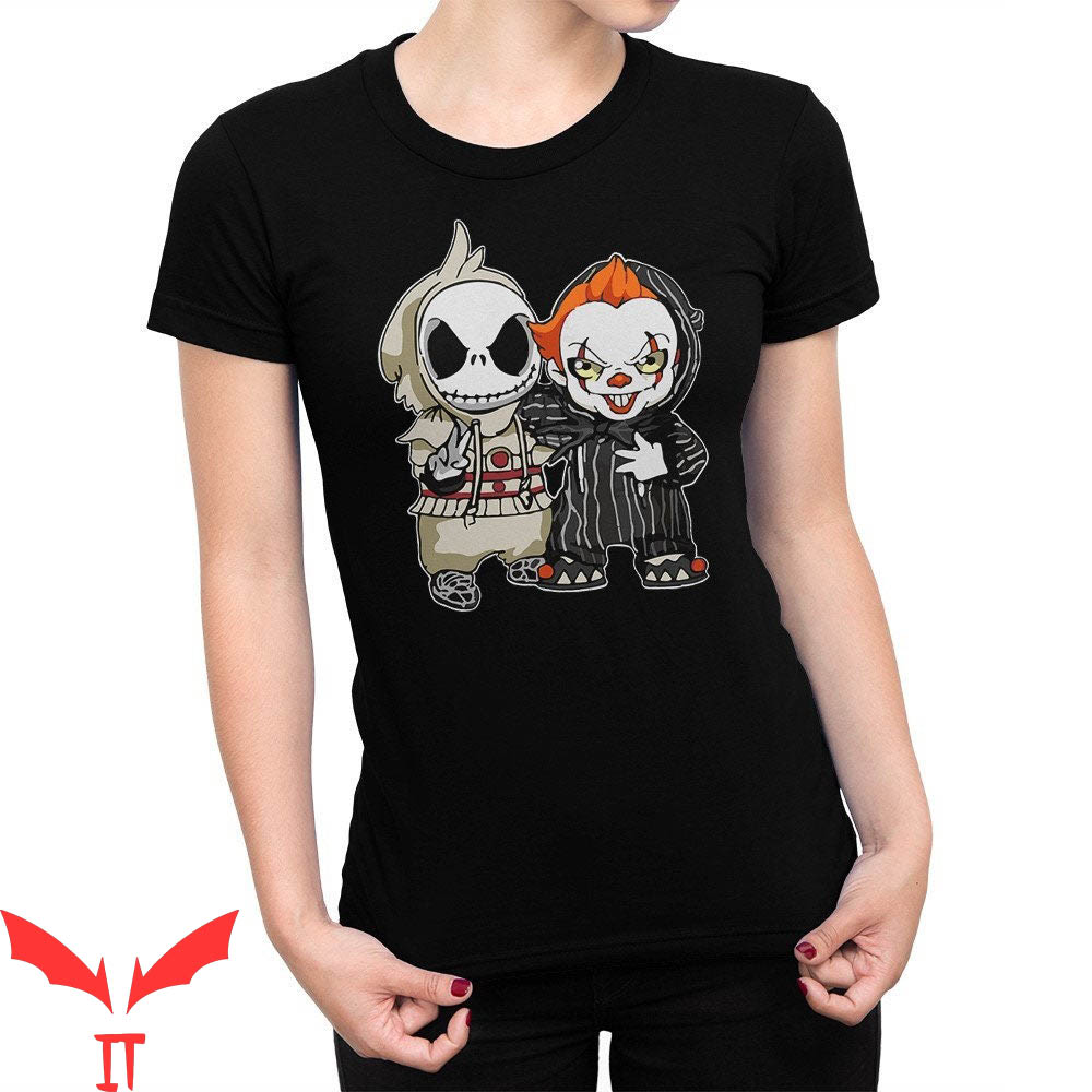 Jack Skellington With Pennywise T-Shirt Halloween Horror