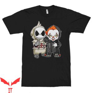 Jack Skellington With Pennywise T Shirt Halloween Horror 3