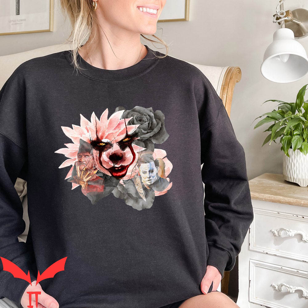 Michael Myers Pennywise Horror Killers Characters T-Shirt