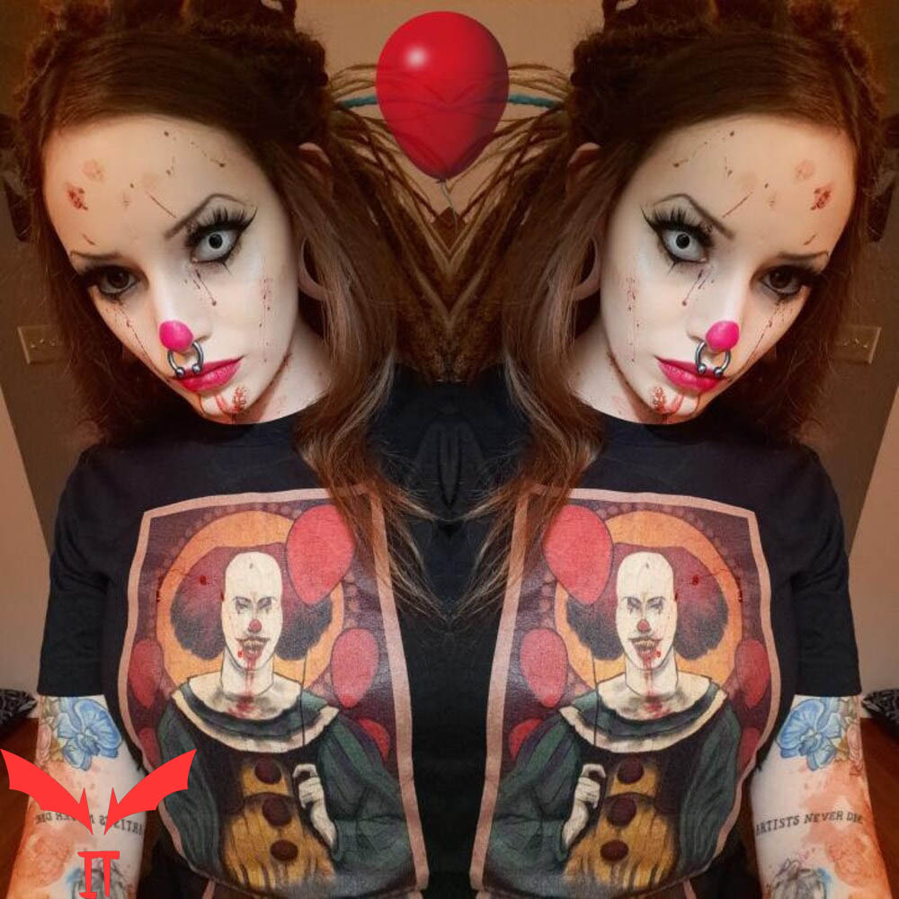 Pennywise T-Shirt Pennywise Red Balloon Gothic Themed Shirt