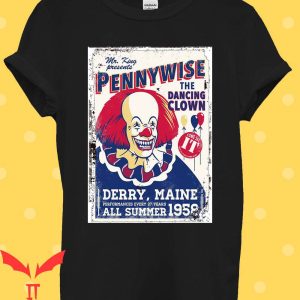 Pennywise T-Shirt The Dancing Clown Retro IT The Movie Shirt