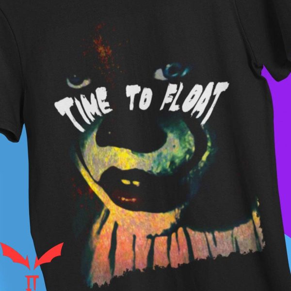 Pennywise T-Shirt Time To Float Stephen King Horror T-Shirt