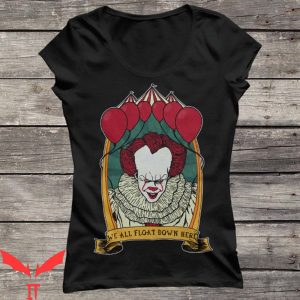 Pennywise T Shirt We All Float Down Here Red Balloon Horror 3