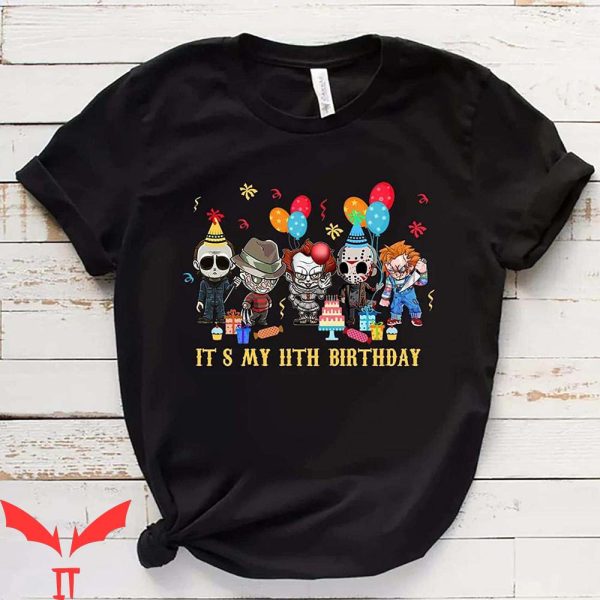 Personalized It’s My 11th Birthday Horror Movies T-Shirt