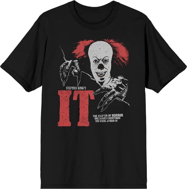 Stephen King IT T-Shirt 1990s Pennywise IT The Movie T-Shirt