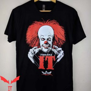 Stephen King IT T-Shirt Pennywise Scary Red Hair Halloween