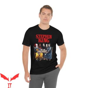 Stephen King T Shirt Pennywise Horror Movie Characters Shirt 4