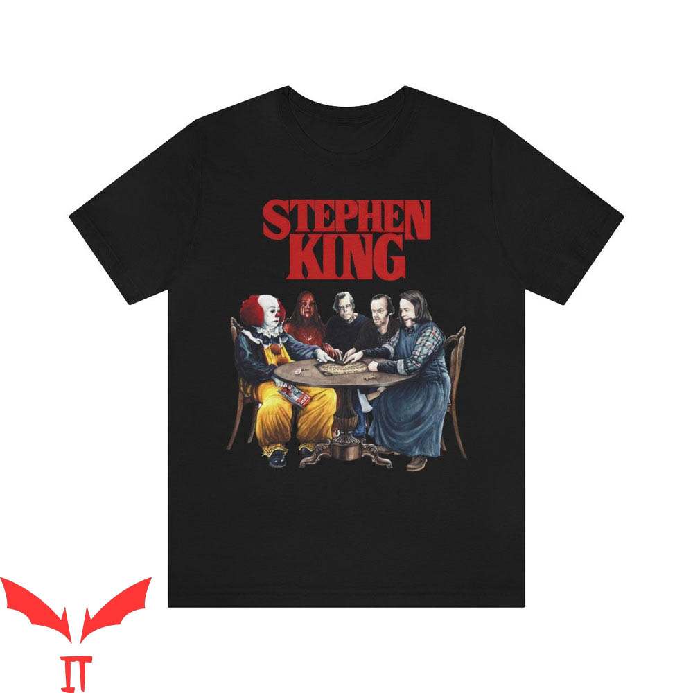 Stephen King T-Shirt Pennywise Horror Movie Characters Shirt