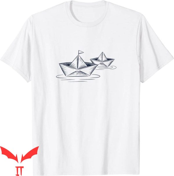 Georgie IT T-Shirt Paper Boat Sailing Ship IT The Movie