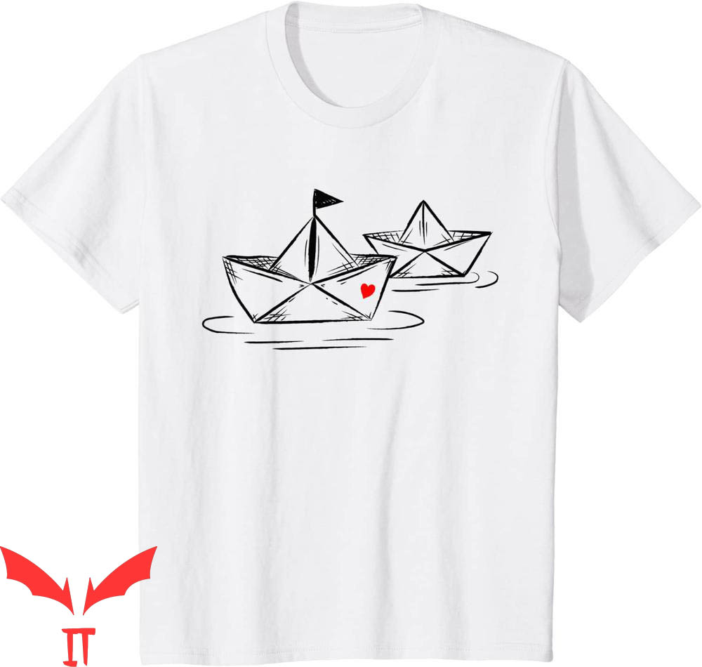 Georgie IT T-Shirt Paper Boats In The Sea IT The Movie